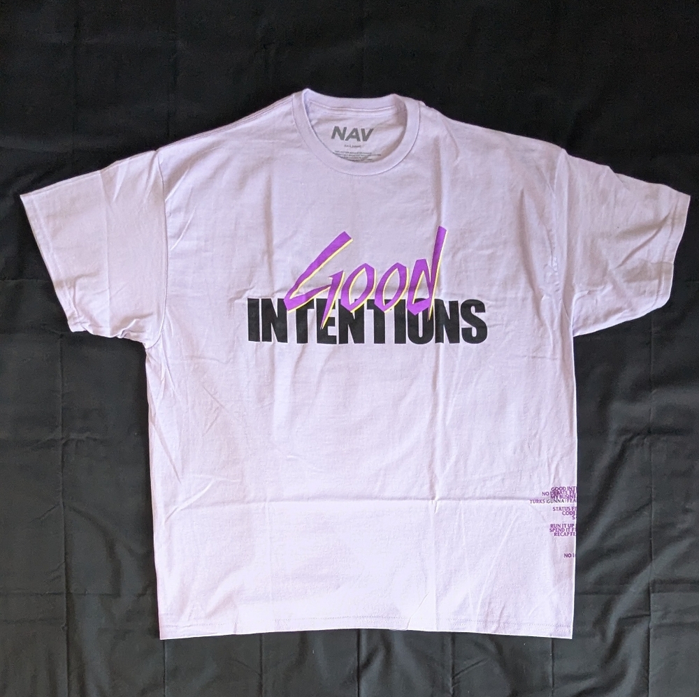 Vlone x Nav "Good Intentions"Doves Tee - Purple